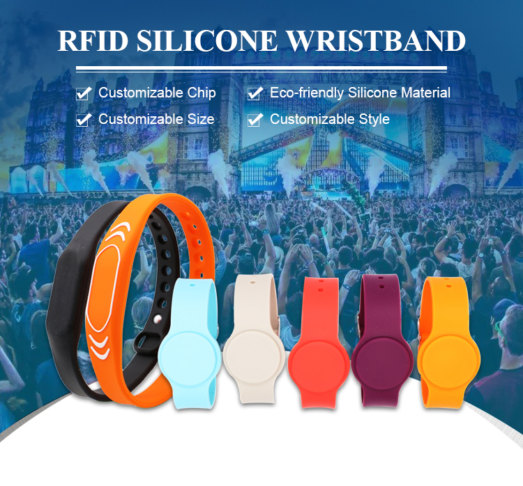 Silicone Wristband MIFARE Ultralight For Festival