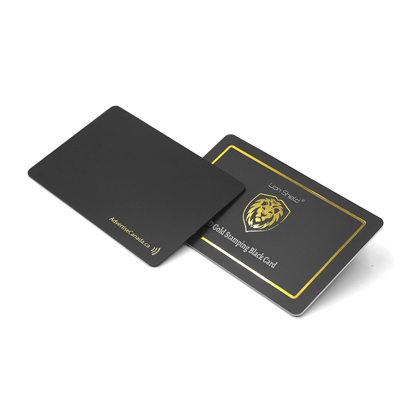 Benutzerdefinierte RFID 13,56 MHz NFC NTAG213 Hersteller von schwarzen PVC-Visitenkarten