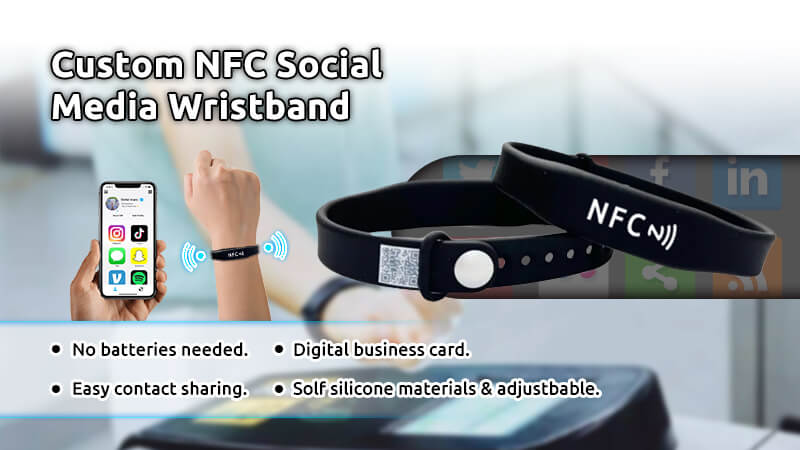 NFC Social Media Wristband